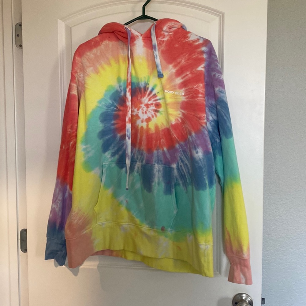 Tie dye Ivory Ella Hoodie